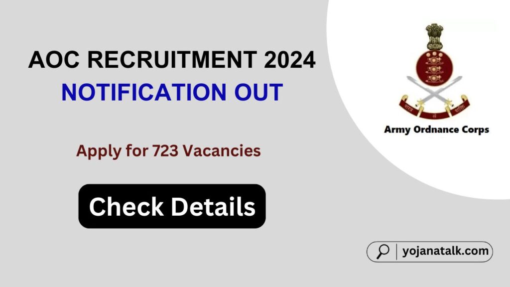 AOC Recruitment 2024 Notification