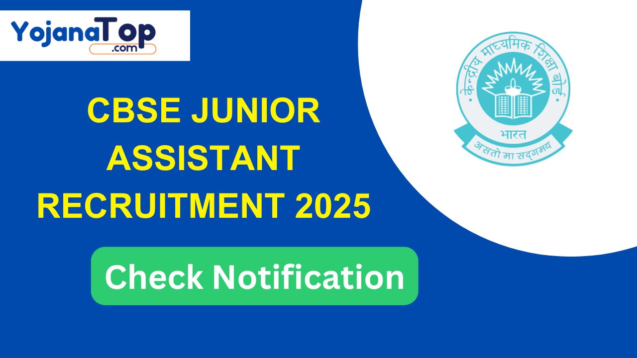 CBSE Junior Assistant Recruitment 2025 Check Eligibility, Salary